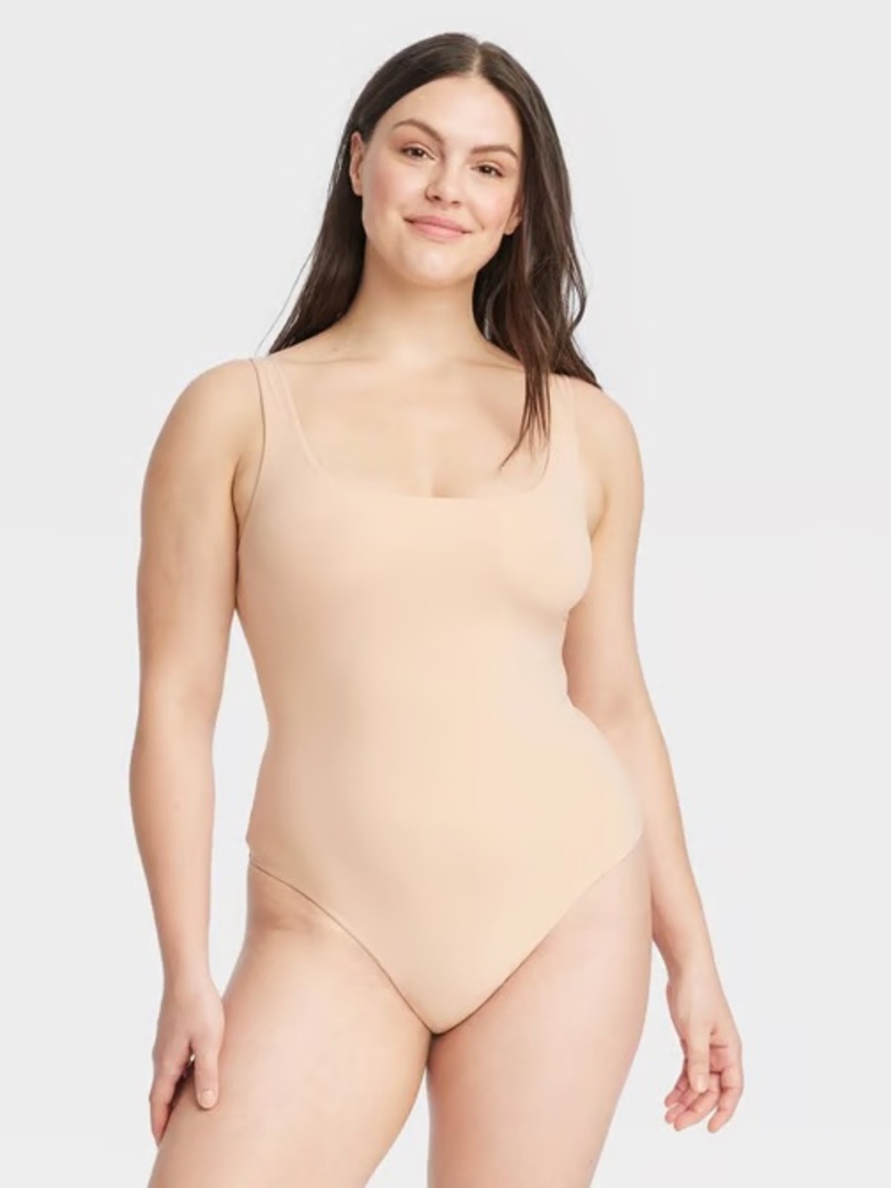 Auden Nude Shell Scoop Bodysuit